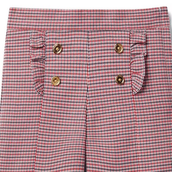 Janie and Jack 2T Plaid Jacquard Wide Leg Pant - Picture 3 of 7